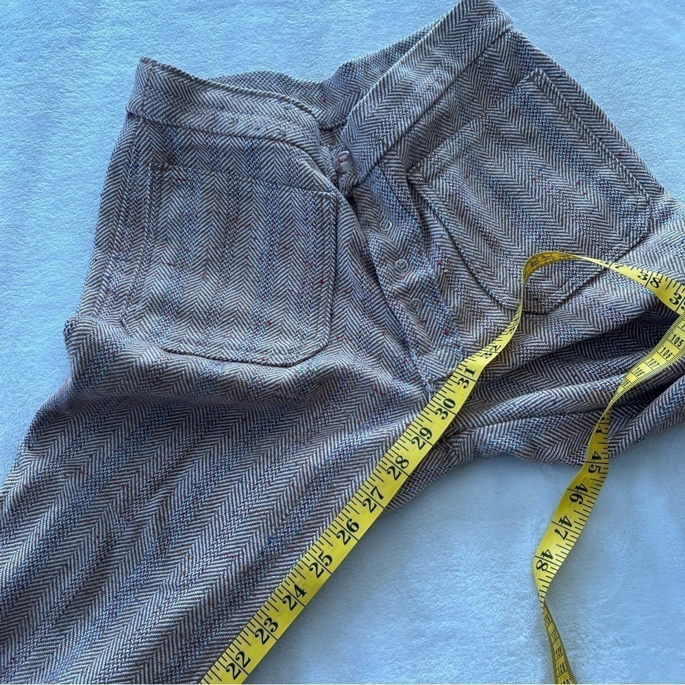 Vintage Y2K Low Rise Tweed Plaid Trousers - Picture 8 of 9